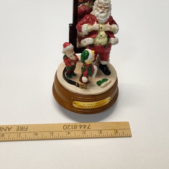 House Of Lloyd "A Tight Fit" Christmas Collectible Wind-Up Musical Santa See Vid - Picture 9 of 9